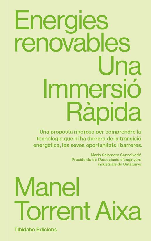 ENERGIES RENOVABLES. UNA IMMERSIÓ RÀPIDA | 9788410013025 | TORRENT, MANEL