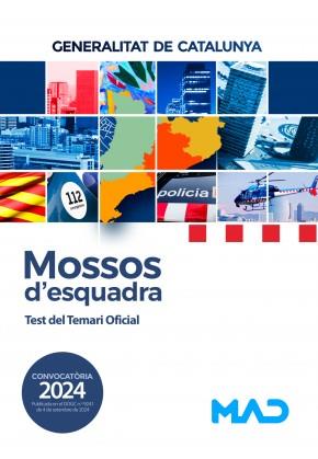 MOSSOS D'ESQUADRA TEST DEL TEMARI OFICIAL | 9788414287446