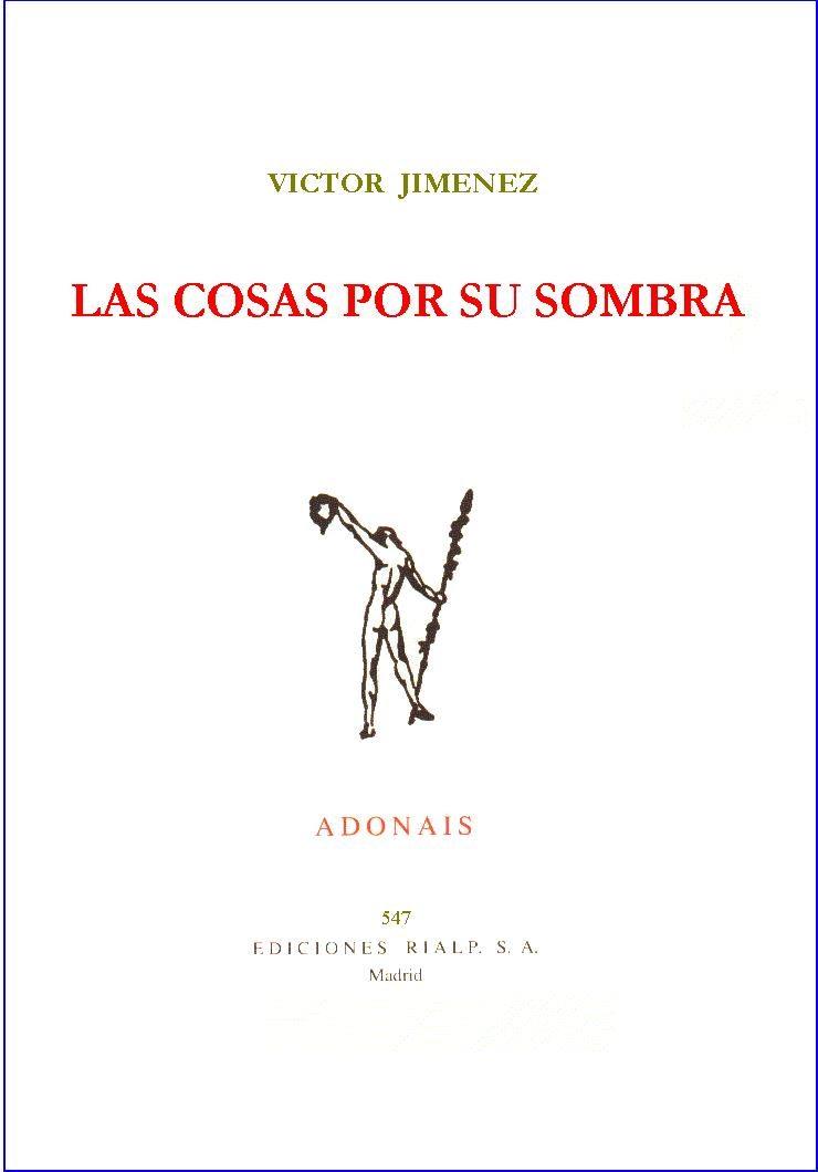 COSAS POR SU SOMBRA (PREMIO FLORENTINO PEREZ-EMBID) | 9788432132735 | JIMENEZ,VICTOR