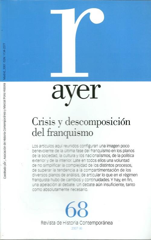 CRISIS Y DESCOMPOSICION DEL FRANQUISMO | 9788496467637