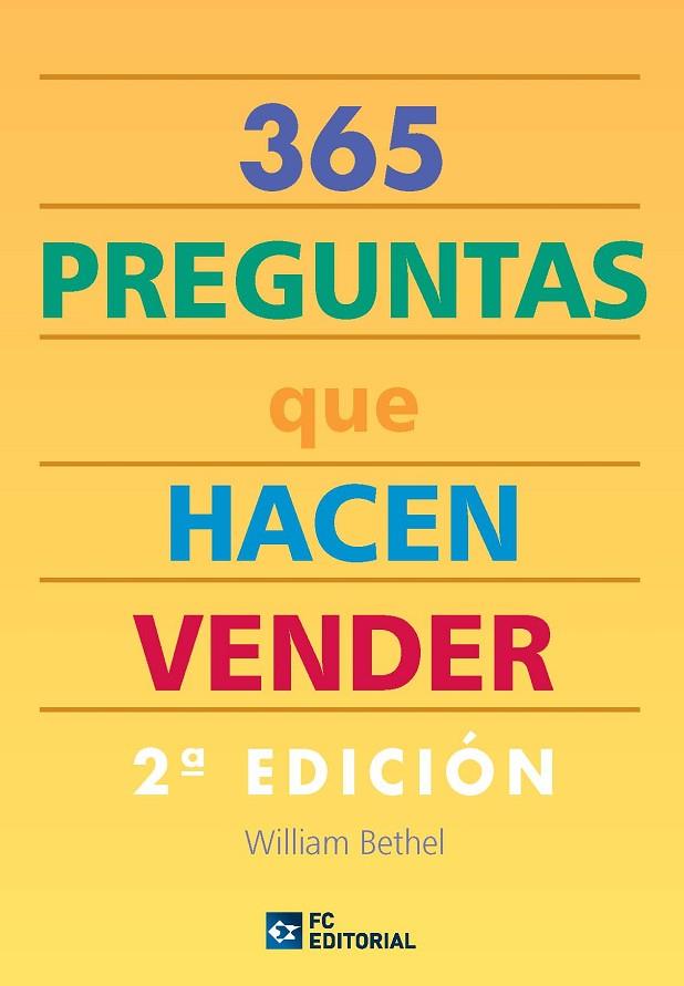 365 PREGUNTAS QUE HACEN VENDER | 9788492735440 | BETHEL,WILLIAM