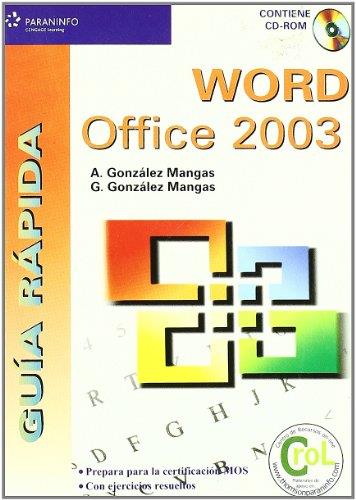 WORD OFFICE 2003 | 9788428328777 | GONZALEZ MANGAS,ANTONIA GONZALEZ MANGAS,GASPAR