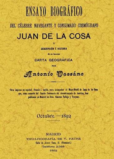 ENSAYO BIOGRÁFICO JUAN DE LA COSA | 9788497610858 | VASCANO, ANTONIO