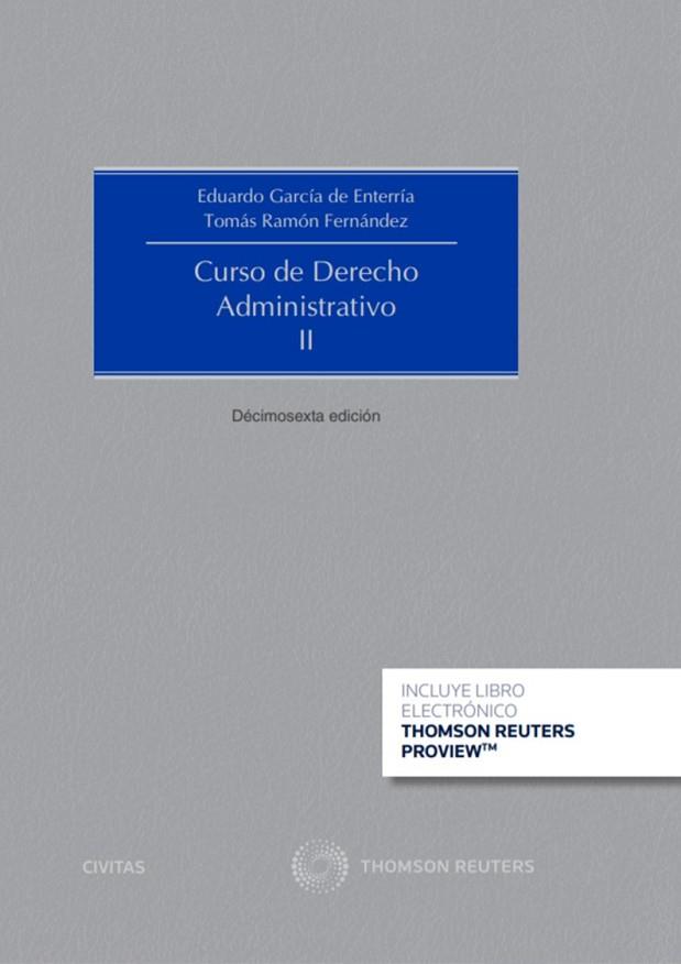 CURSO DE DERECHO ADMINISTRATIVO 2 (PAPEL + E-BOOK) | 9788491978930 | FERNÁNDEZ RODRÍGUEZ TOMÁS-RAMÓN / GARCIA DE ENTERRIA, EDUARDO