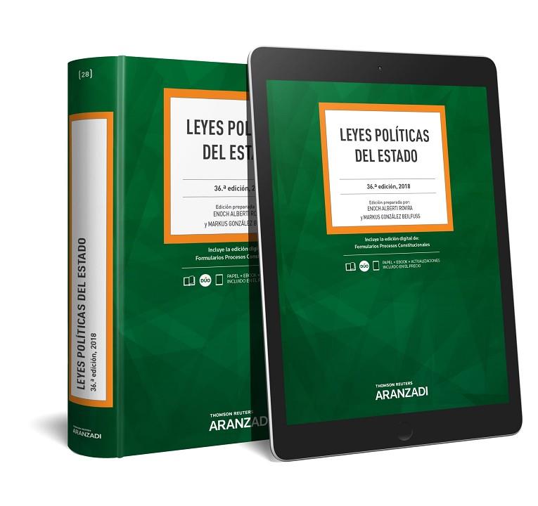 LEYES POLÍTICAS DEL ESTADO  | 9788491971009 | ALBERTI ROVIRA, ENOCH/GONZÁLEZ BEILFUSS, MARKUS