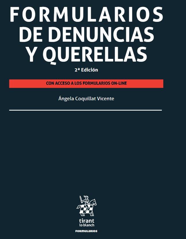 FORMULARIOS DE DENUCIAS Y QUERELLAS | 9788411300865 | COQUILLAT VICENTE, ÁNGELA