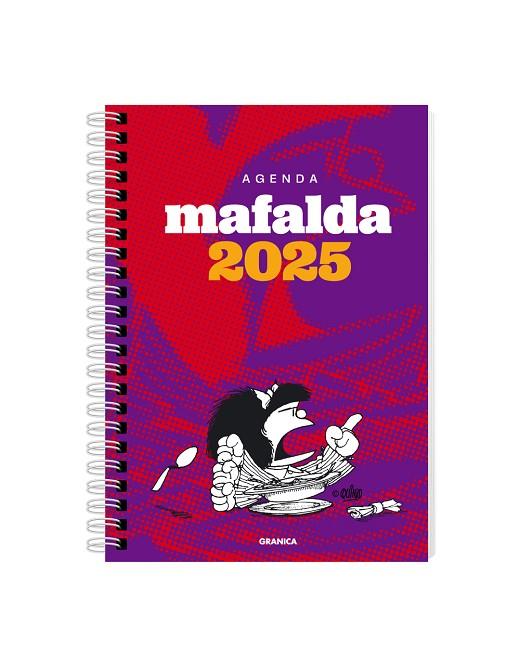 AGENDA MAFALDA 2025 AGENDA PARA LA MUJER ANILLADA VIOLETA-ROJA | 9786316544391 | QUINO