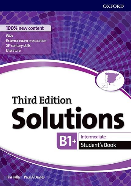 SOLUTIONS 3RD EDITION INTERMEDIATE. STUDENT'S BOOK | 9780194523653 | FALLA, TIM/DAVIES, PAUL A.