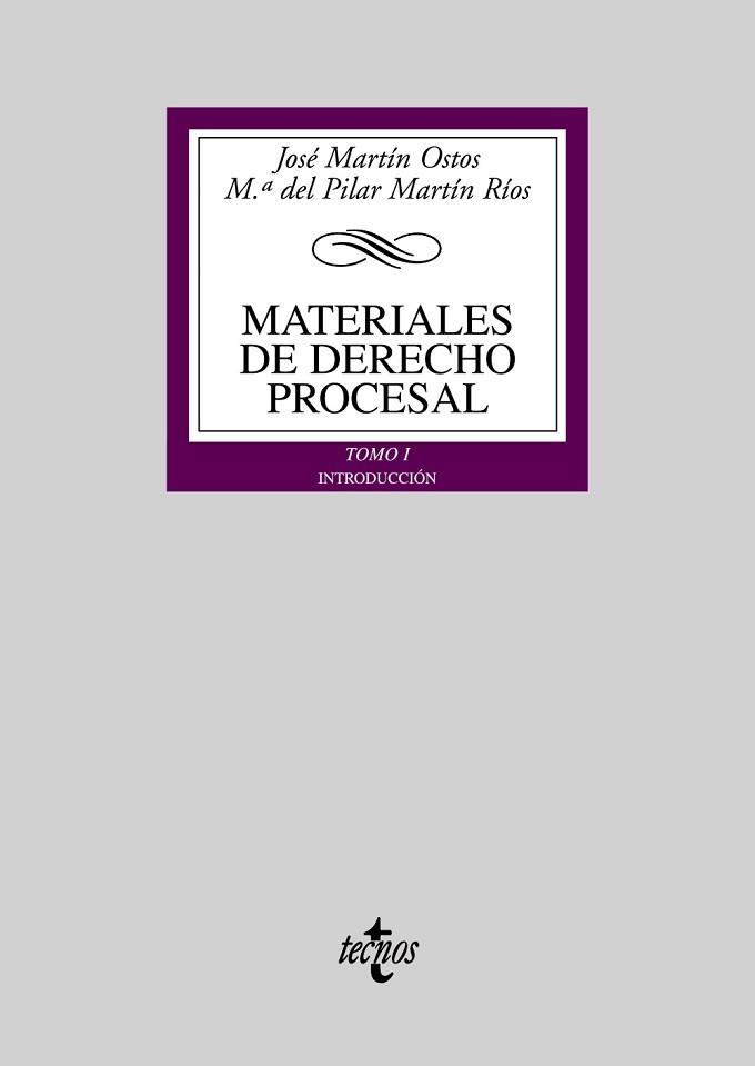 MATERIALES DE DERECHO PROCESAL 1. INTRODUCCION | 9788430948239 | MARTIN RIOS,MARIA DEL PILAR MARTIN OSTOS,JOSE