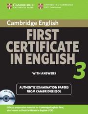 CAMBRIDGE FIRST CERTIFICATE IN ENGLISH 3 WITH ANSWERS + 2 CD | 9780521739320 | CAMBRIDGE ESOL