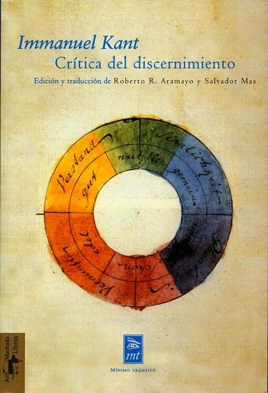 CRITICA DEL DISCERNIMIENTO | 9788477747666 | KANT,IMMANUEL