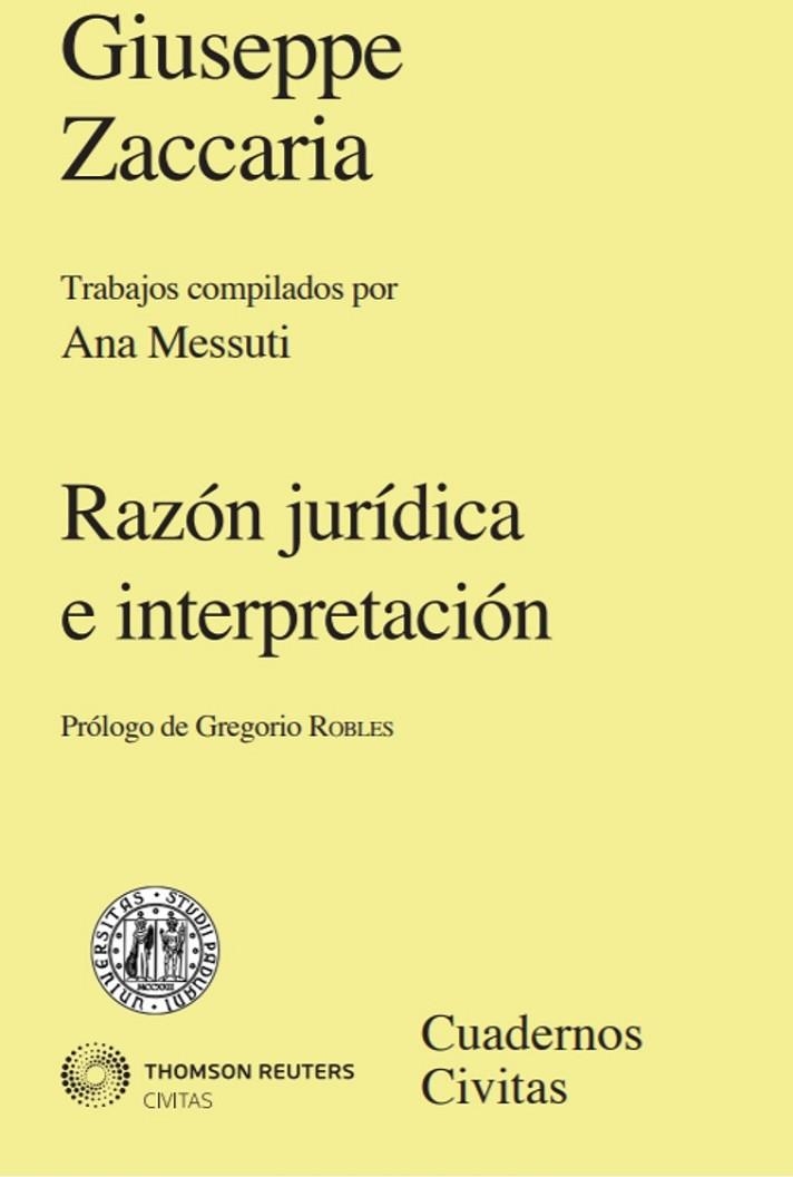 RAZON JURIDICA E INTERPRETACION | 9788447022458 | ZACCARIA,GIUSEPPE