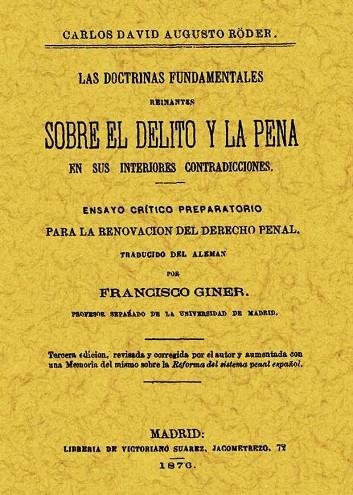 SOBRE EL DELITO Y LA PENA | 9788495636928 | RODER,CARLOS DAVID AUGUSTO