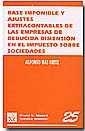 BASE IMPONIBLE Y AJUSTES EXTRACONTABLES DE LAS EMPRESAS DE REDUCIDA DIMENSION EN EL IMPUESTO SOBRE SOCIEDADES | 9788484561958 | MAS ORTIZ,ALFONSO