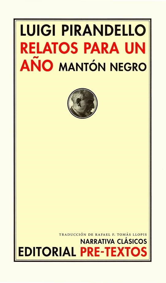 RELATOS PARA UN AÑO MANTON NEGRO | 9788481916829 | PIRANDELLO,LUIGI