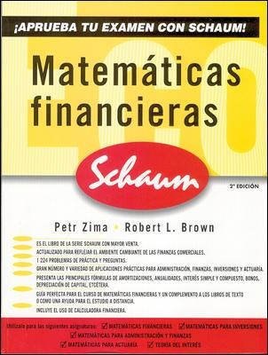 MATEMATICAS FINANCIERAS | 9789701054987 | ZIMA,PETR BROWN,ROBERT L.