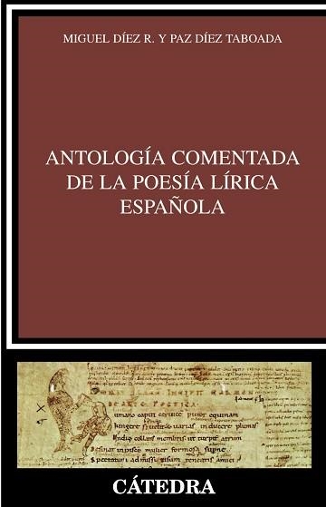 ANTOLOGIA COMENTADA DE LA POESIA LIRICA ESPAÑOLA | 9788437622682 | DIEZ TABOADA,PAZ DIEZ,MIGUEL ANGEL