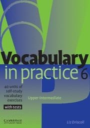 VOCABULARY IN PRACTICE 6 40 UNITS OF SELF-STUDY VOCABULARY EXERCISES WITH TESTS UPPER-INTERMEDIATE | 9780521601269 | DRISCOLL,LIZ