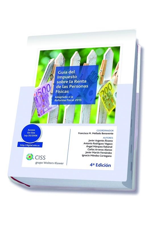 GUIA IMPUESTO SOBRE LA RENTA DE LAS PERSONAS FISICAS. ADAPTADA A LA REFORMA FISCAL 2015 | 9788499546261 | MELLADO BENAVENTE,FRANCISCO M.