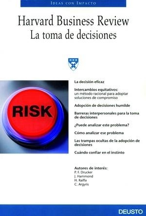 TOMA DE DECISIONES | 9788423424559 | HARVARD BUSINESS REVIEW