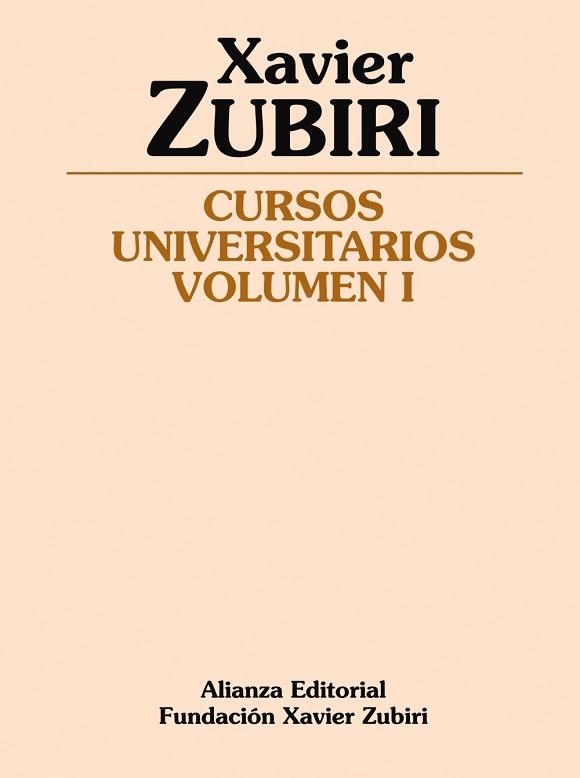 CURSOS UNIVERSITARIOS 1 | 9788420687605 | ZUBIRI,XAVIER