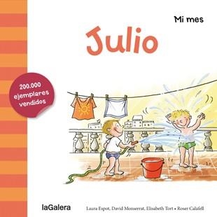 JULIO ESTE MES CUMPLO AÑOS (LLETRE CURSIVA) | 9788424655907 | MONTSERRAT,DAVID ESPOT,LAURA TORT,ELISABETH CALAFELL,ROSER