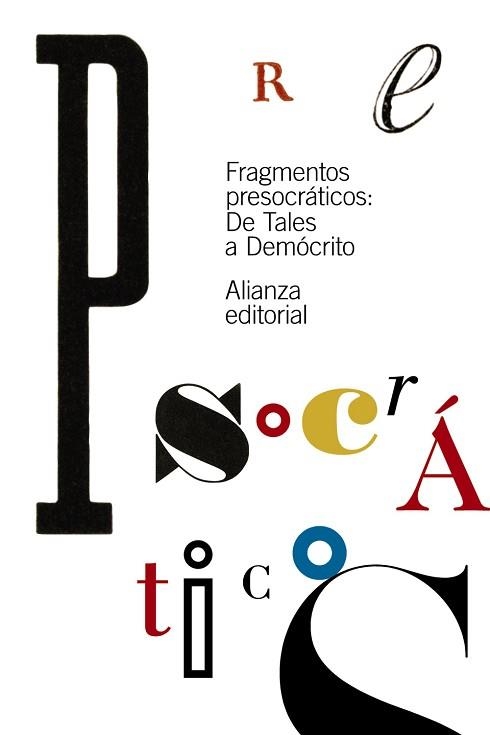 FRAGMENTOS PRESOCRATICOS: DE TALES A DEMOCRITO | 9788491042204