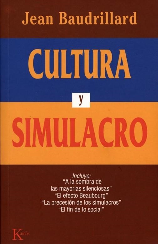 CULTURA Y SIMULACRO | 9788472452985 | BAUDRILLARD,JEAN