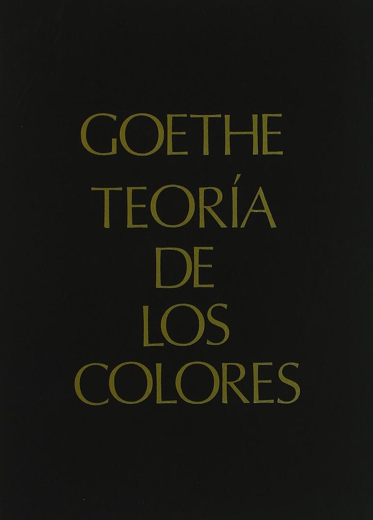 TEORIA DE LOS COLORES | 9788489882089 | GOETHE,JOHANN WOLFGANG VON