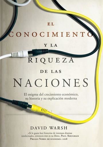 CONOCIMIENTO Y LA RIQUEZA DE LAS NACIONES. EL ENIGMA DEL CRECIMIENTO ECONOMICO, SU HISTORIA Y SU EXPLICACION MODERNA | 9788495348241 | WARSH,DAVID