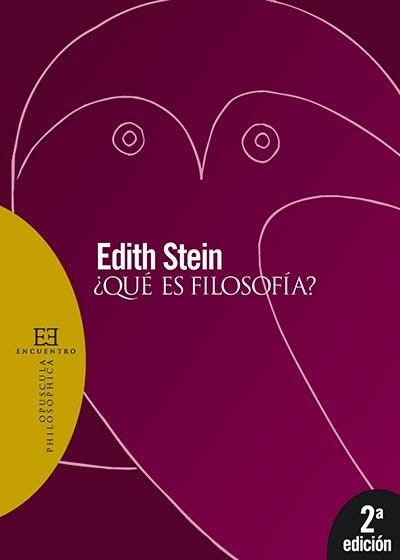 QUE ES FILOSOFIA? | 9788474909364 | STEIN,EDITH