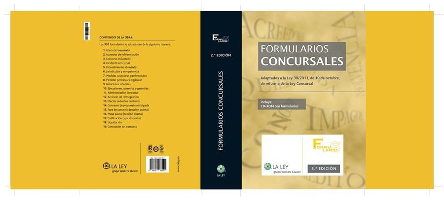 FORMULARIOS CONCURSALES | 9788490200001