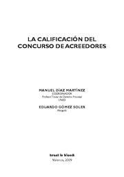 CALIFICACION DEL CONCURSO DE ACREEDORES | 9788498764796 | DIAZ MARTINEZ,MANUEL