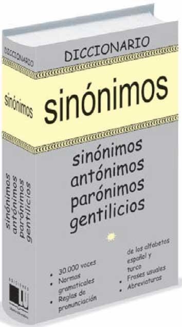 DICCIONARIO DE SINONIMOS ANTONIMOS PARONIMOS Y GENTILICIOS | 9788496865150 | ANÓNIMO