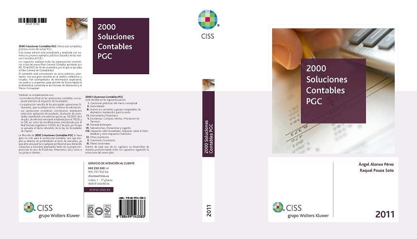 2000 SOLUCIONES CONTABLES PGC 2011 | 9788499543383 | ALONSO PEREZ,ANGEL POUSA SOTO,RAQUEL