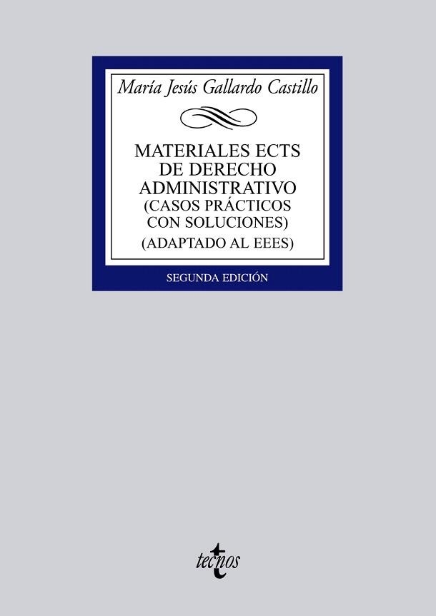 MATERIALES ECTS DE DERECHO ADMINISTRATIVO (CASOS PRACTICOS CON SOLUCIONES) (ADAPTADO AL EEES) | 9788430953356 | GALLARDO CASTILLO,MARIA JESUS