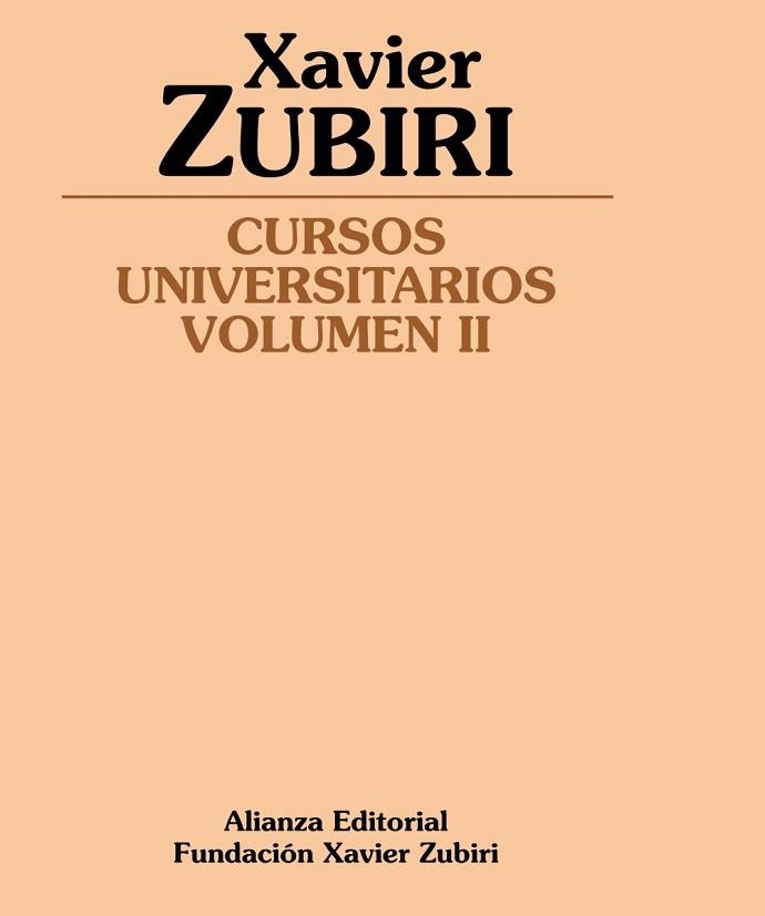 CURSOS UNIVERSITARIOS 2 | 9788420687926 | ZUBIRI,XAVIER