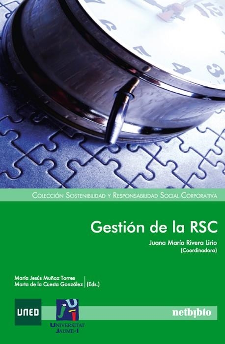 GESTION DE LA RSC (RESPONSABILIDAD SOCIAL CORPORATIVA) | 9788497455107 | RIVERA LIRIO,JUANA Mª