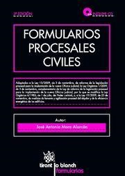 FORMULARIOS PROCESALES CIVILES | 9788498768336 | MORA ALARCON,JOSE ANTONIO