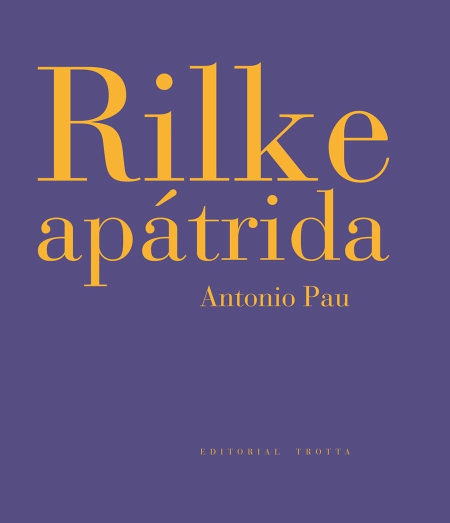 RILKE APATRIDA | 9788498791983 | PAU,ANTONIO