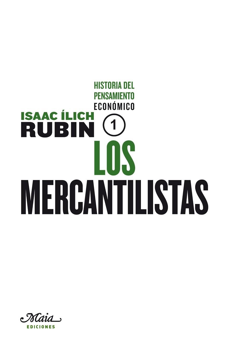 MERCANTILISTAS | 9788492724376 | RUBIN,ISAAC ILICH