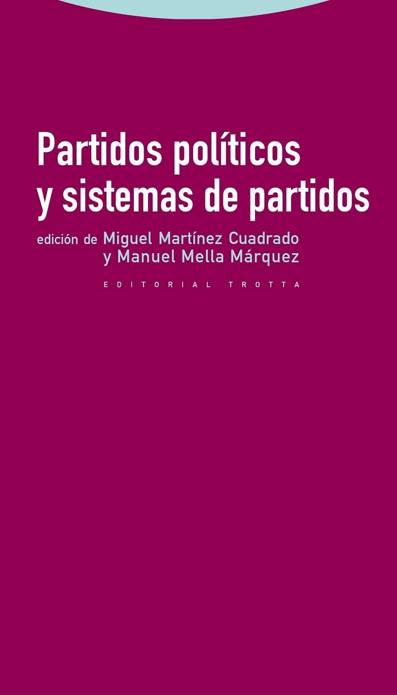 PARTIDOS POLITICOS Y SISTEMAS DE PARTIDOS | 9788498792577 | MELLA MARQUEZ,MANUEL MARTINEZ CUADRADO,MIGUEL