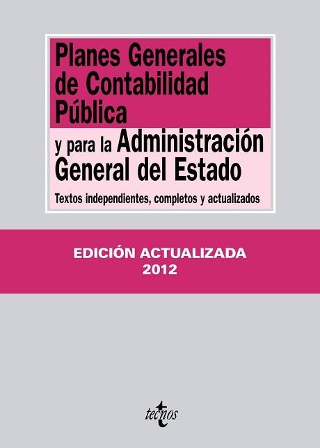 PLANES GENERALES DE CONTABILIDAD PUBLICA Y PARA LA ADMINISTRACION GENERAL DEL ESTADO | 9788430954834