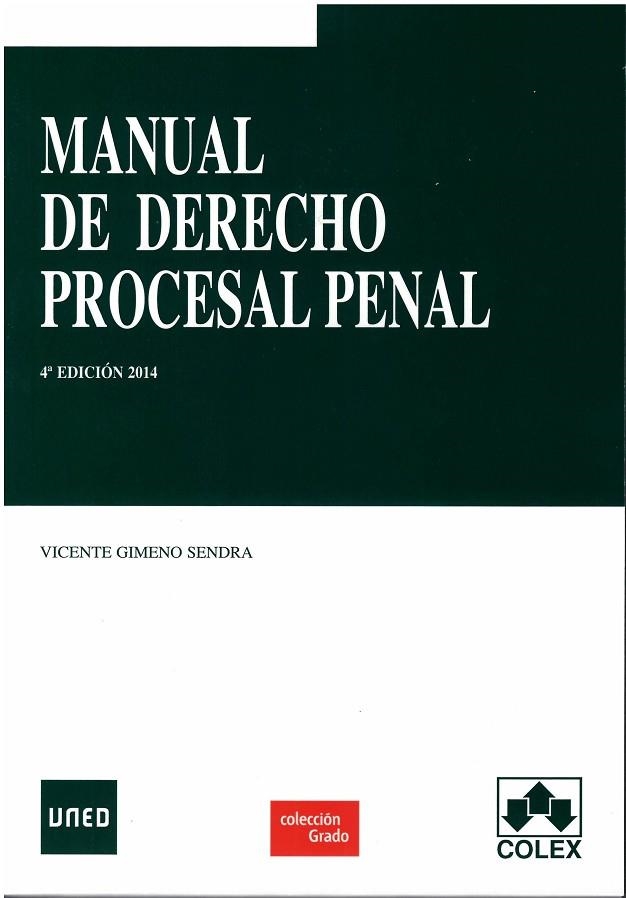 MANUAL DE DERECHO PROCESAL PENAL | 9788483424698 | GIMENO SENDRA,VICENTE