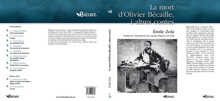 MORT D´OLIVIER BECAILLE I ALTRES CONTES | 9788493924706 | ZOLA,EMILE