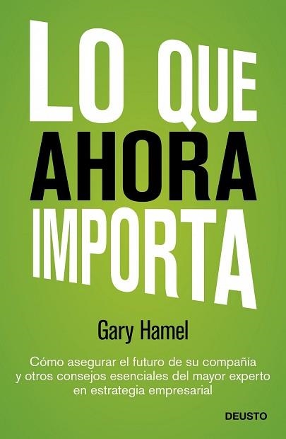 LO QUE AHORA IMPORTA. COMO ASEGURAR EL FUTURO DE SU EMPRESA Y OTROS CONSEJOS ESENCIALES DEL MAYOR EXPERTO EN ESTRATEGIA EMPRESARIAL | 9788423409143 | HAMEL,GARY