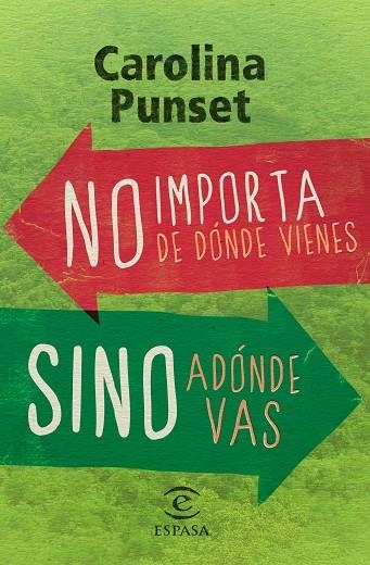 NO IMPORTA DE DONDE VIENES, SINO ADONDE VAS | 9788467028492 | PUNSET,CAROLINA