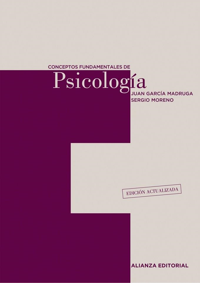 CONCEPTOS FUNDAMENTALES DE PSICOLOGIA | 9788420654836 | GARCIA MADRUGA,JUAN A. MORENO,SERGIO