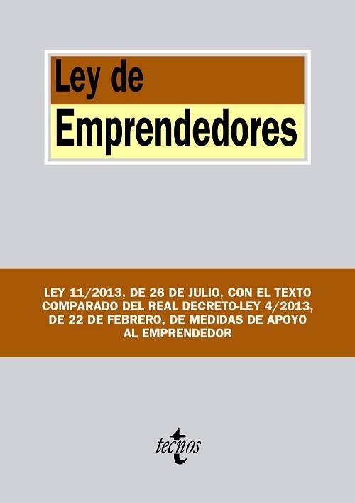 LEY DE EMPRENDEDORES | 9788430959990