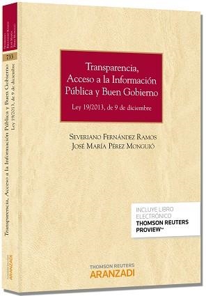 LEY DE TRANSPARENCIA, ACCESO A LA INFORMACION PUBLICA Y BUEN GOBIERNO | 9788490591512 | FERNANDEZ RAMOS,SEVERIANO